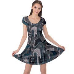 Abstract Art Cap Sleeve Dresses by ValentinaDesign