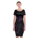 Abstract art Classic Short Sleeve Midi Dress View1