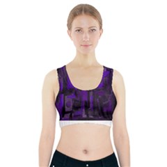 Abstract Art Sports Bra With Pocket by ValentinaDesign