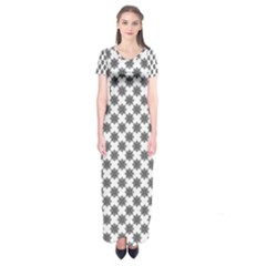 Pattern Short Sleeve Maxi Dress by ValentinaDesign