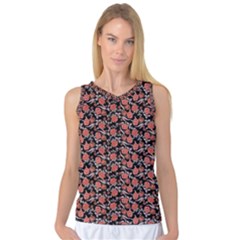 Roses Pattern Women s Basketball Tank Top by Valentinaart