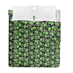 Roses Pattern Duvet Cover Double Side (full/ Double Size) by Valentinaart