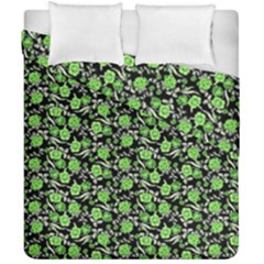 Roses Pattern Duvet Cover Double Side (california King Size) by Valentinaart