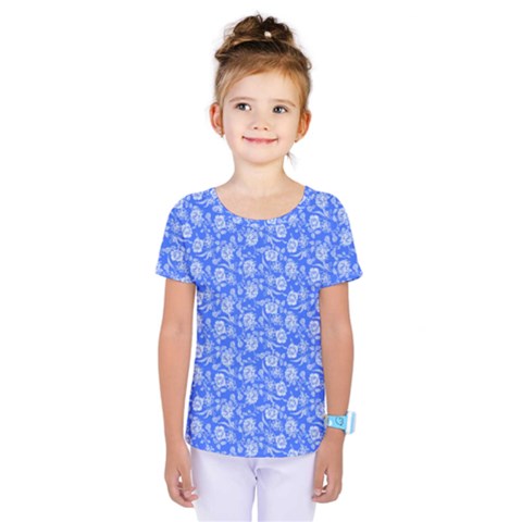 Roses Pattern Kids  One Piece Tee by Valentinaart