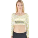 Roses pattern Long Sleeve Crop Top View1