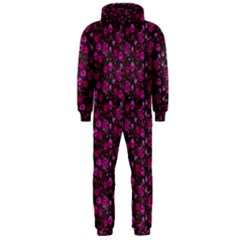 Roses Pattern Hooded Jumpsuit (men)  by Valentinaart