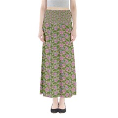 Roses Pattern Maxi Skirts by Valentinaart