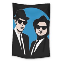 Blues Brothers  Large Tapestry by Valentinaart