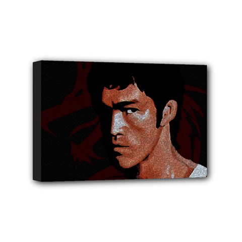 Bruce Lee Mini Canvas 6  X 4  by Valentinaart