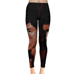 Bruce Lee Leggings  by Valentinaart