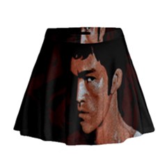 Bruce Lee Mini Flare Skirt by Valentinaart