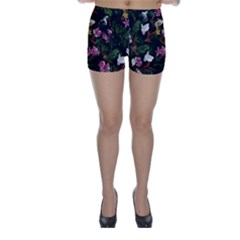 Tropical Pattern Skinny Shorts by Valentinaart