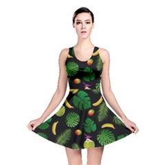 Tropical pattern Reversible Skater Dress