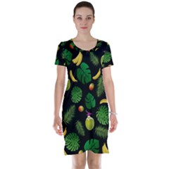 Tropical pattern Short Sleeve Nightdress