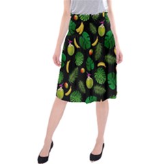 Tropical pattern Midi Beach Skirt