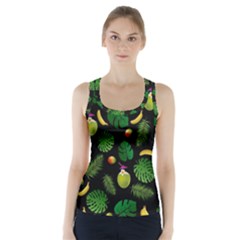 Tropical Pattern Racer Back Sports Top by Valentinaart