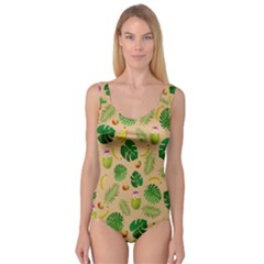 Tropical Pattern Princess Tank Leotard  by Valentinaart