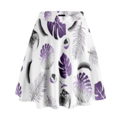 Tropical Pattern High Waist Skirt by Valentinaart