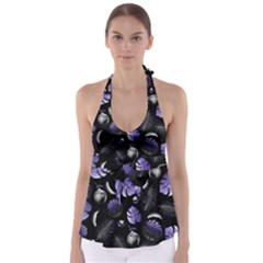 Tropical Pattern Babydoll Tankini Top by Valentinaart