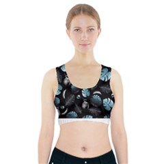 Tropical Pattern Sports Bra With Pocket