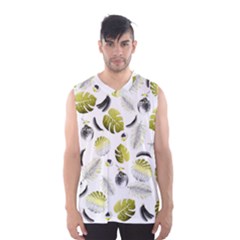 Tropical Pattern Men s Basketball Tank Top by Valentinaart