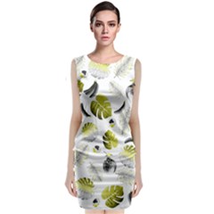 Tropical Pattern Classic Sleeveless Midi Dress by Valentinaart