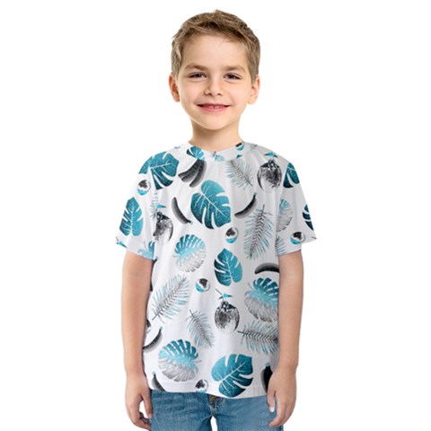 Tropical Pattern Kids  Sport Mesh Tee by Valentinaart