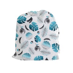 Tropical Pattern Drawstring Pouches (extra Large) by Valentinaart