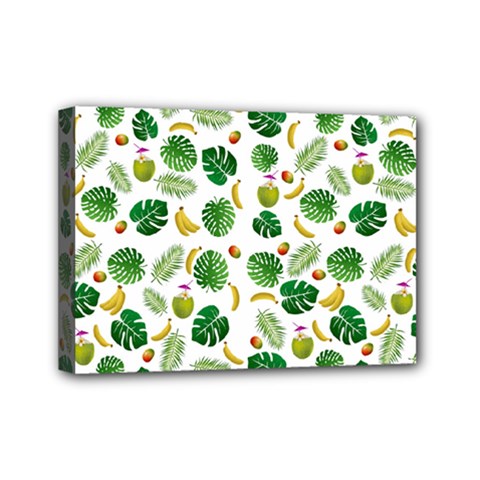 Tropical Pattern Mini Canvas 7  X 5  by Valentinaart