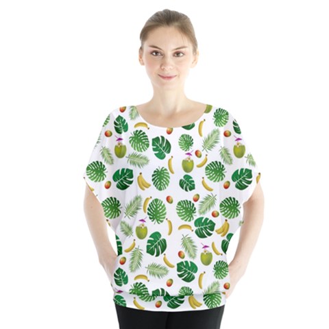 Tropical Pattern Blouse by Valentinaart