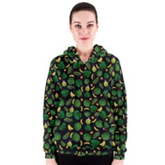 Tropical Pattern Women s Zipper Hoodie by Valentinaart