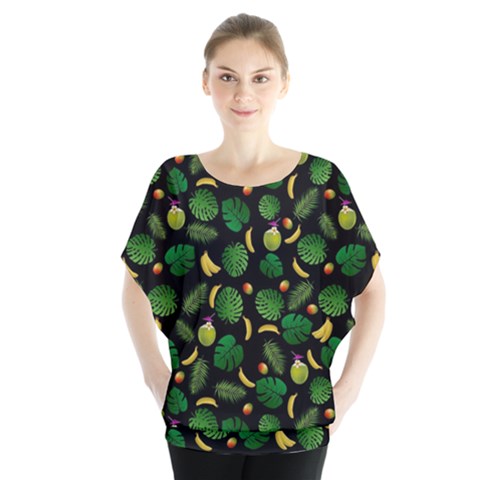 Tropical Pattern Blouse by Valentinaart