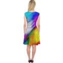 Rainbow colors              Capsleeve Midi Dress View2