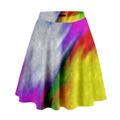 Rainbow Colors                High Waist Skirt by LalyLauraFLM