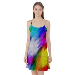 Rainbow Colors              Satin Night Slip by LalyLauraFLM