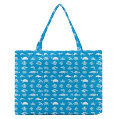 Fish Pattern Medium Zipper Tote Bag by ValentinaDesign