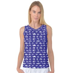 Fish Pattern Women s Basketball Tank Top by ValentinaDesign