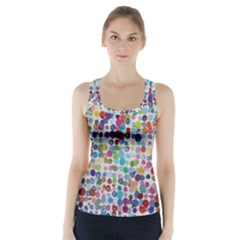 Colorful Splatters                Racer Back Sports Top by LalyLauraFLM