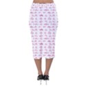 Fish pattern Velvet Midi Pencil Skirt View2