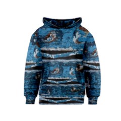 Blue Painted Wood                Kid s Pullover Hoodie