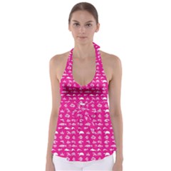 Fish Pattern Babydoll Tankini Top by ValentinaDesign