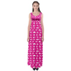 Fish Pattern Empire Waist Maxi Dress by ValentinaDesign