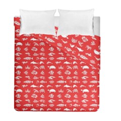 Fish Pattern Duvet Cover Double Side (full/ Double Size) by ValentinaDesign