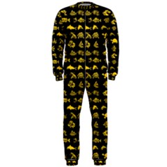 Fish Pattern Onepiece Jumpsuit (men)  by ValentinaDesign