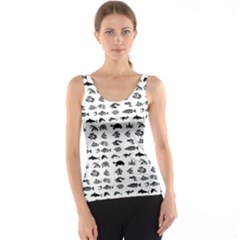 Fish Pattern Tank Top by ValentinaDesign