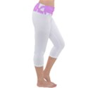 Pink Graffiti Skull Capri Yoga Leggings View3