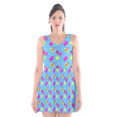 Summer Pattern Scoop Neck Skater Dress by ValentinaDesign