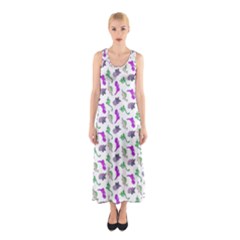 Dinosaurs pattern Sleeveless Maxi Dress