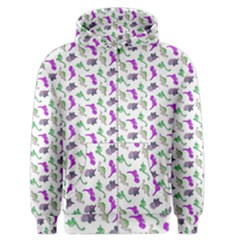 Dinosaurs pattern Men s Zipper Hoodie