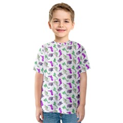 Dinosaurs pattern Kids  Sport Mesh Tee